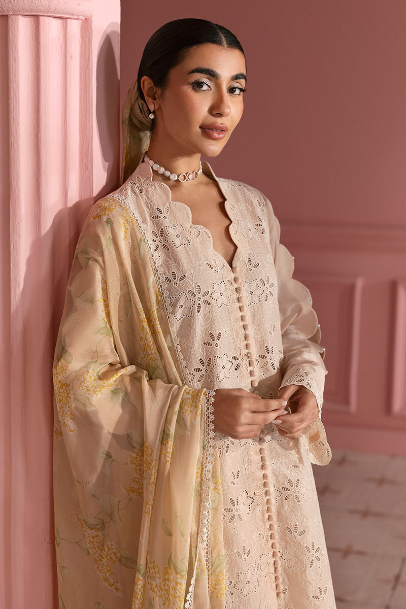 Cross Stitch | Premium Lawn 25 | PEACH PARFAIT -  Cross Stitch Ladies Clothes - Original Designer Dress - House of Maryam