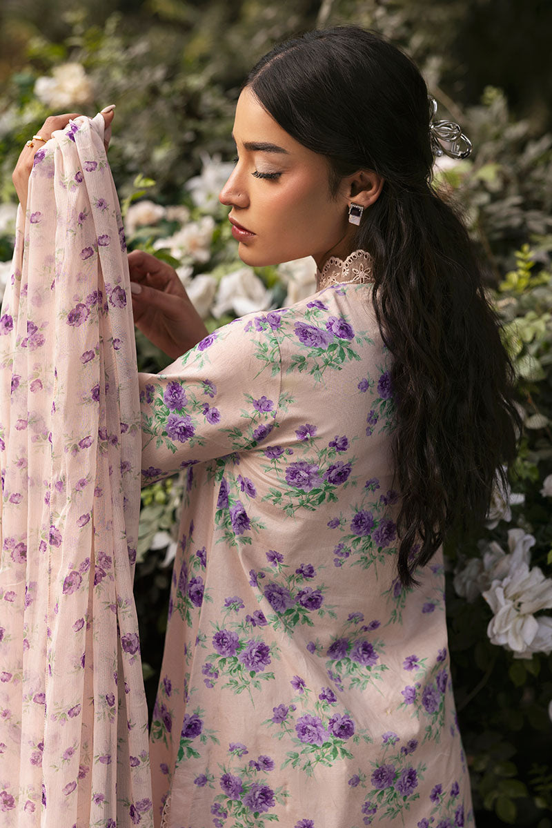 Cross Stitch | Premium Lawn 25 | ROSY AFFAIR -  Cross Stitch Ladies Clothes - Original Designer Dress - House of Maryam