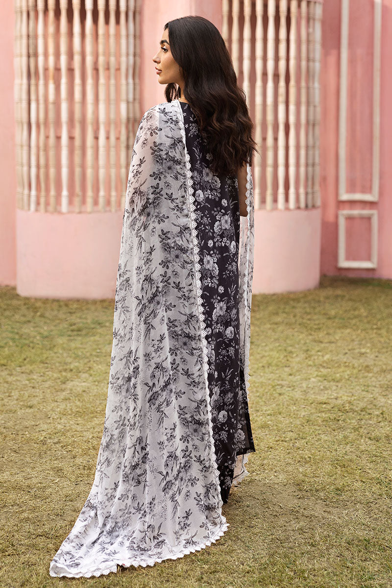Cross Stitch | Premium Lawn 25 | SOMBER ESCAPE -  Cross Stitch Ladies Clothes - Original Designer Dress - House of Maryam