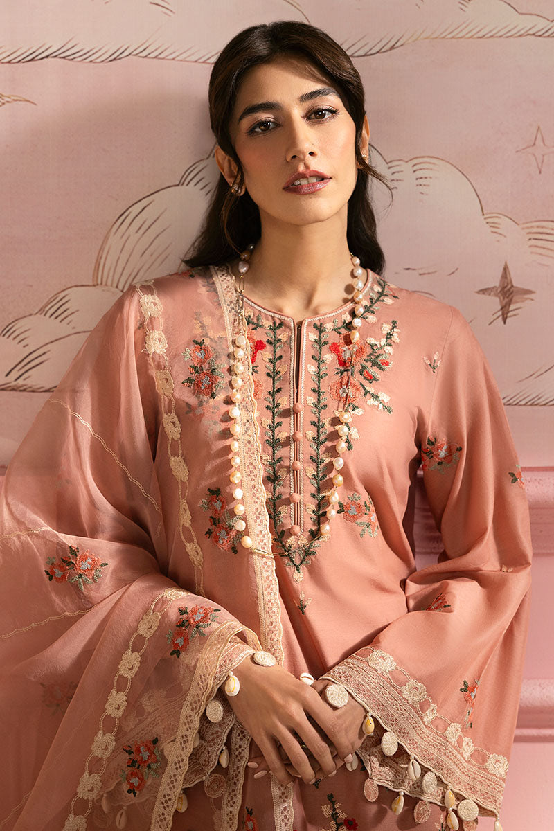Cross Stitch | Premium Lawn 25 | ROSE QUARTZ -  Cross Stitch Ladies Clothes - Original Designer Dress - House of Maryam