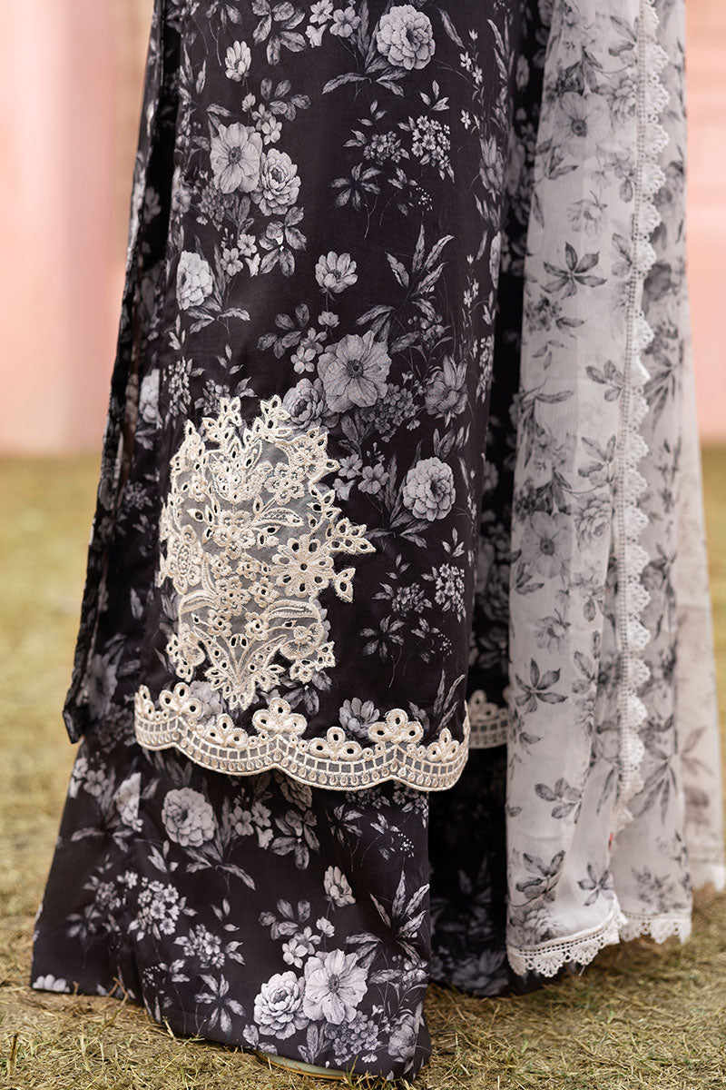 Cross Stitch | Premium Lawn 25 | SOMBER ESCAPE -  Cross Stitch Ladies Clothes - Original Designer Dress - House of Maryam