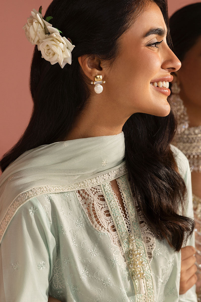 Cross Stitch | Premium Lawn 25 | SKY WHISPER -  Cross Stitch Ladies Clothes - Original Designer Dress - House of Maryam