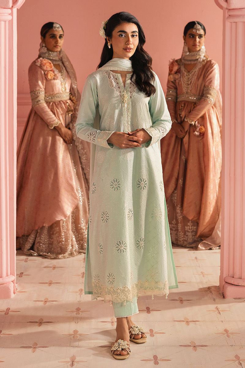Cross Stitch | Premium Lawn 25 | SKY WHISPER -  Cross Stitch Ladies Clothes - Original Designer Dress - House of Maryam