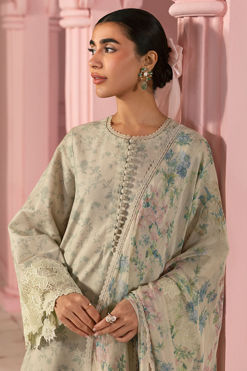 Cross Stitch | Premium Lawn 25 | SAGE GLEAM -  Cross Stitch Ladies Clothes - Original Designer Dress - House of Maryam
