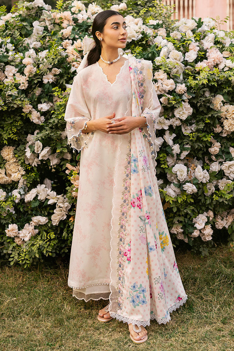 Cross Stitch | Premium Lawn 25 | PASTEL BLOOM -  Cross Stitch Ladies Clothes - Original Designer Dress - House of Maryam
