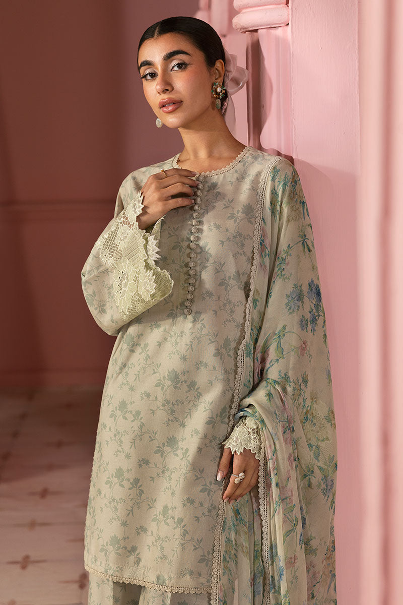 Cross Stitch | Premium Lawn 25 | SAGE GLEAM -  Cross Stitch Ladies Clothes - Original Designer Dress - House of Maryam