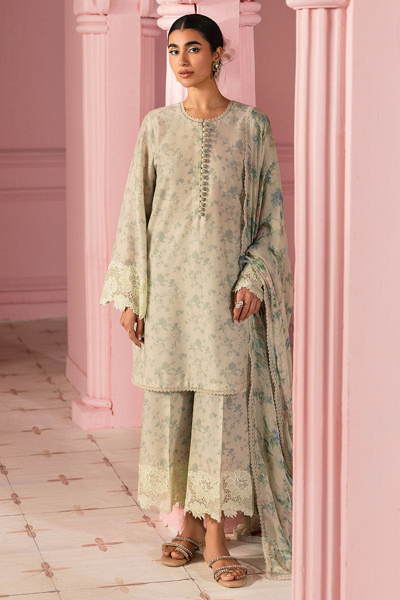 Cross Stitch | Premium Lawn 25 | SAGE GLEAM -  Cross Stitch Ladies Clothes - Original Designer Dress - House of Maryam