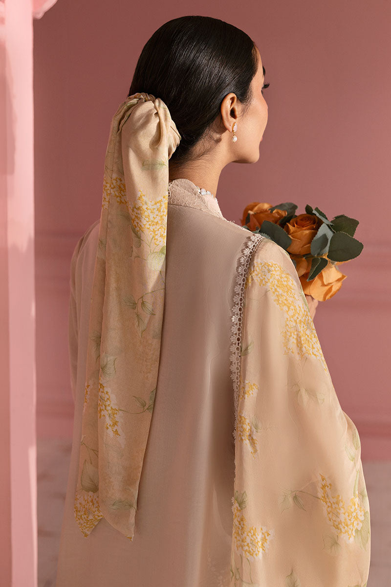 Cross Stitch | Premium Lawn 25 | PEACH PARFAIT -  Cross Stitch Ladies Clothes - Original Designer Dress - House of Maryam