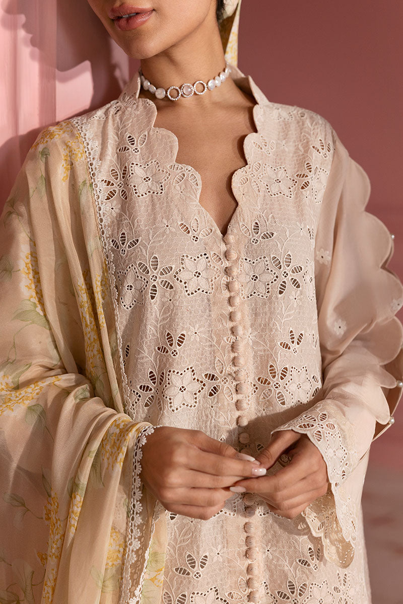 Cross Stitch | Premium Lawn 25 | PEACH PARFAIT -  Cross Stitch Ladies Clothes - Original Designer Dress - House of Maryam