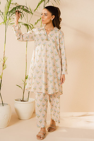 Cross Stitch | Basic Pret | Tulip Bunch-2PC (Shirt & Trouser)