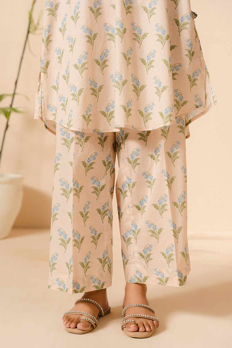 Cross Stitch | Basic Pret | Tulip Bunch-2PC (Shirt & Trouser)-4