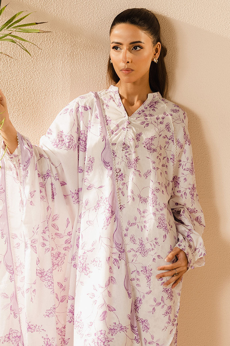 Cross Stitch | Basic Pret | Lilac Muse-3PC (Shirt, Trouser & Dupatta)-3