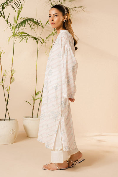 Cross Stitch | Basic Pret | Celestial White Printed Lawn Shirt