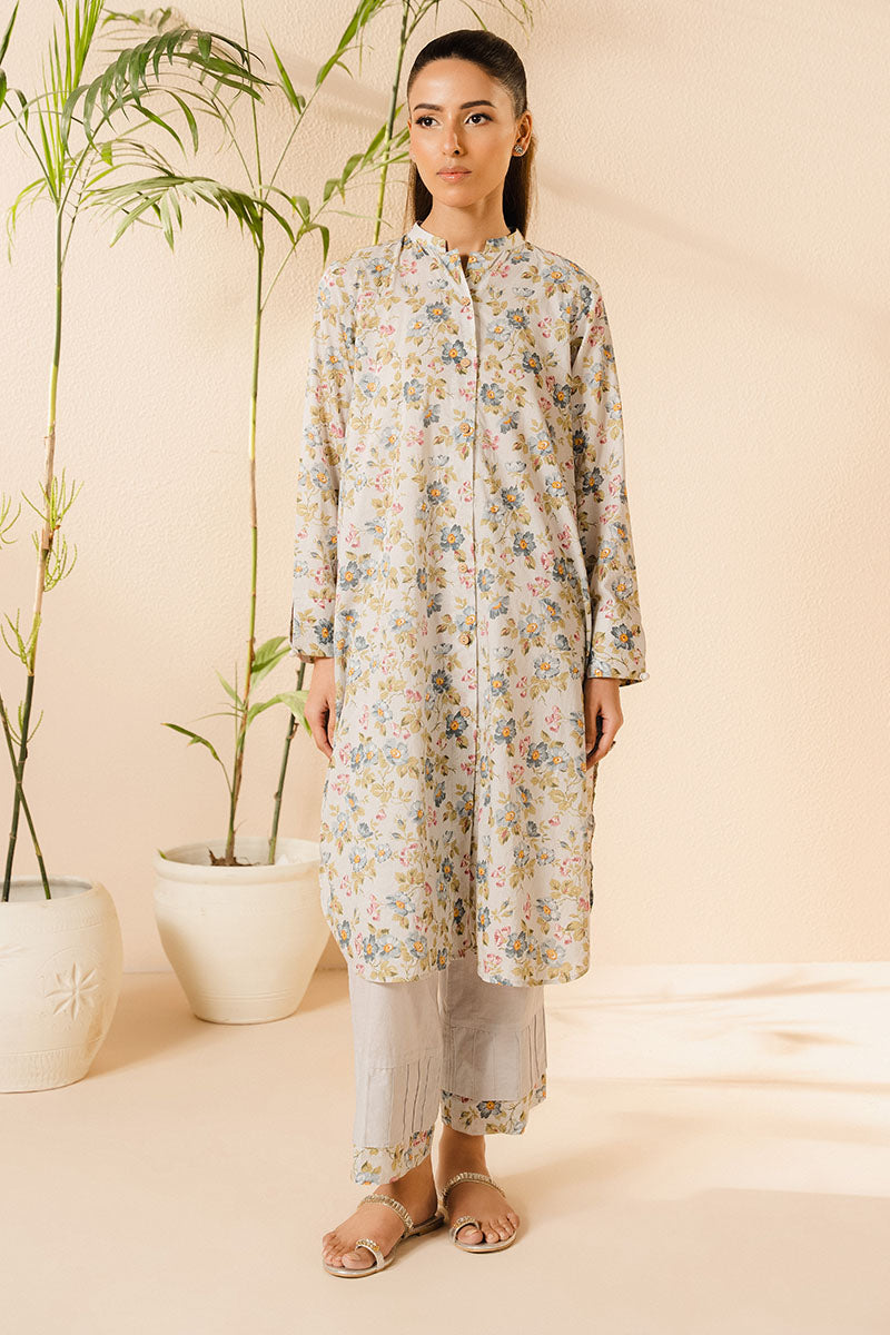Cross Stitch | Basic Pret | Blue Haze-2PC (Shirt & Trouser)