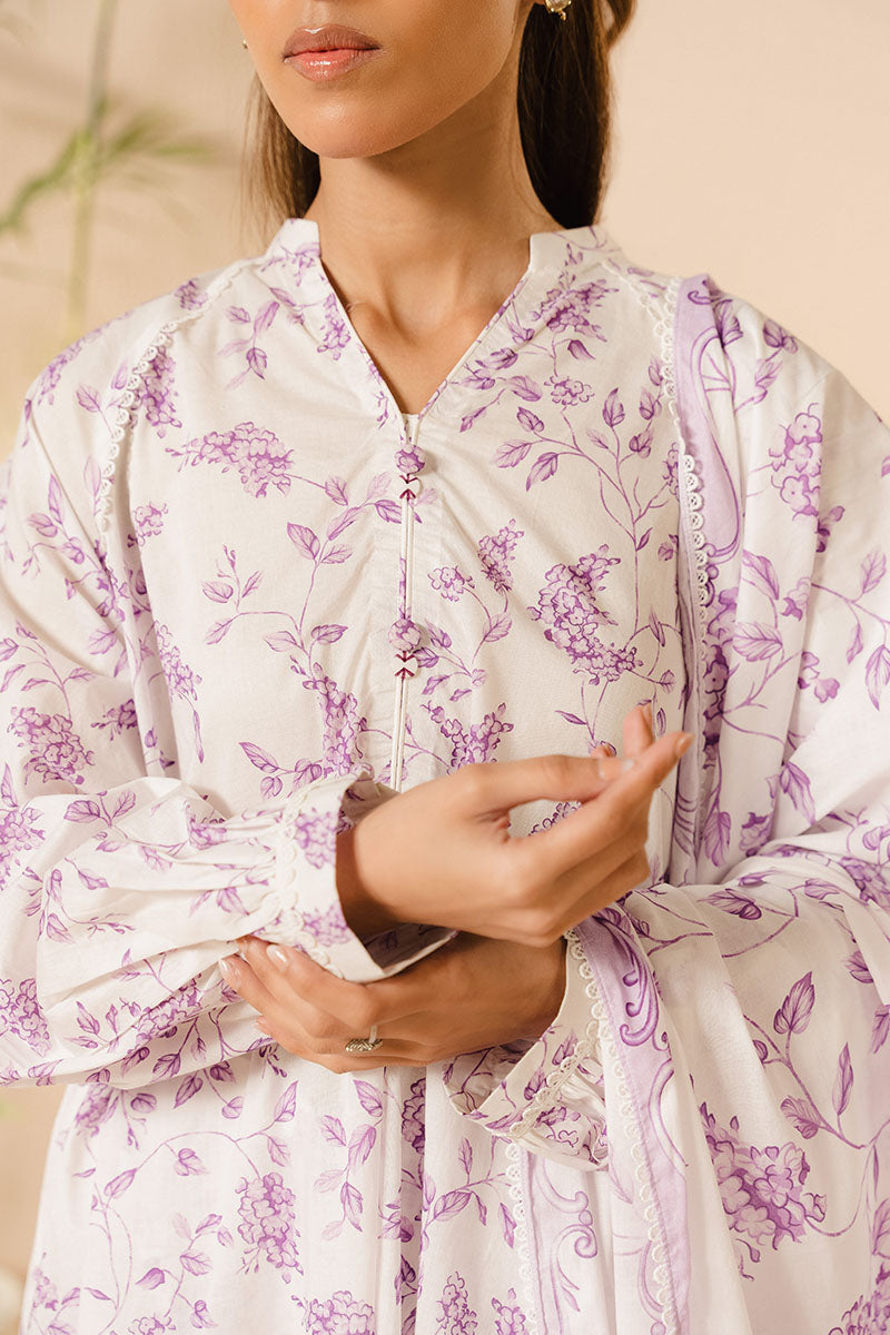 Cross Stitch | Basic Pret | Lilac Muse-3PC (Shirt, Trouser & Dupatta)-2