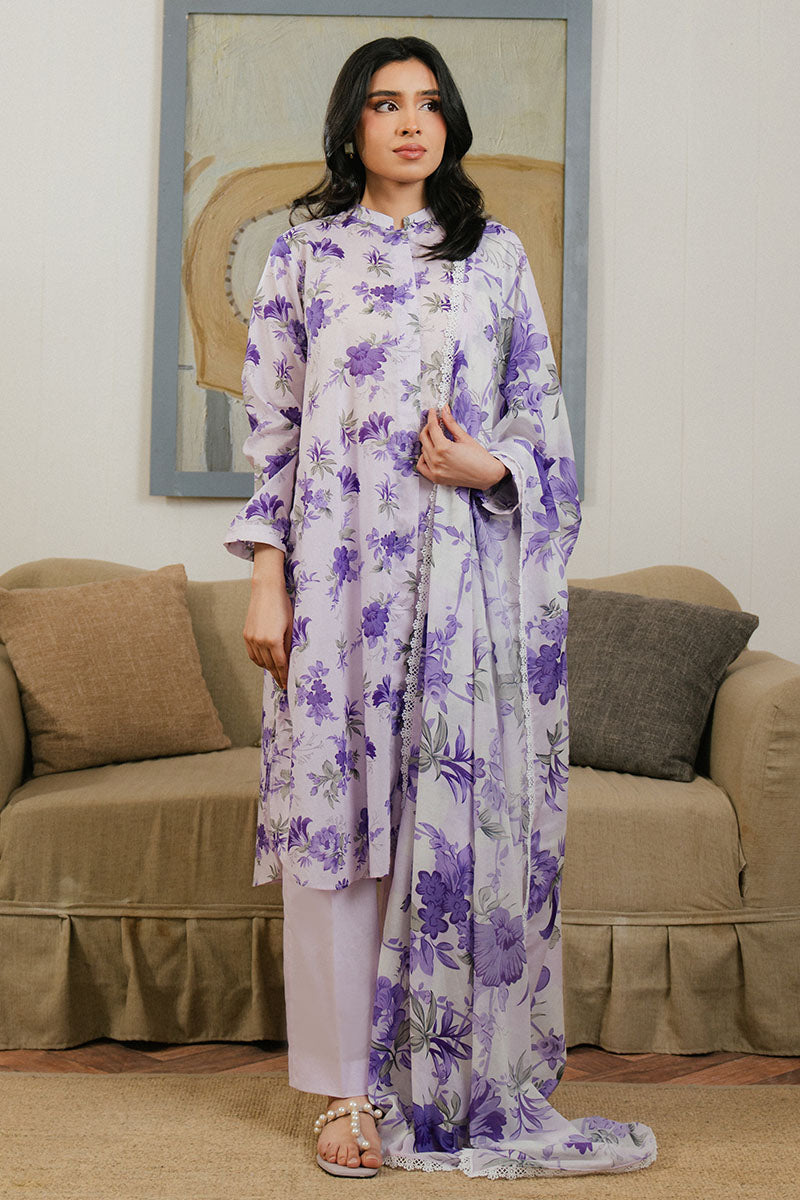Cross Stitch | Daily Wear 25 | FLORAL ARDENT-3 PC -  Cross Stitch Ladies Clothes - Original Designer Dress - House of Maryam