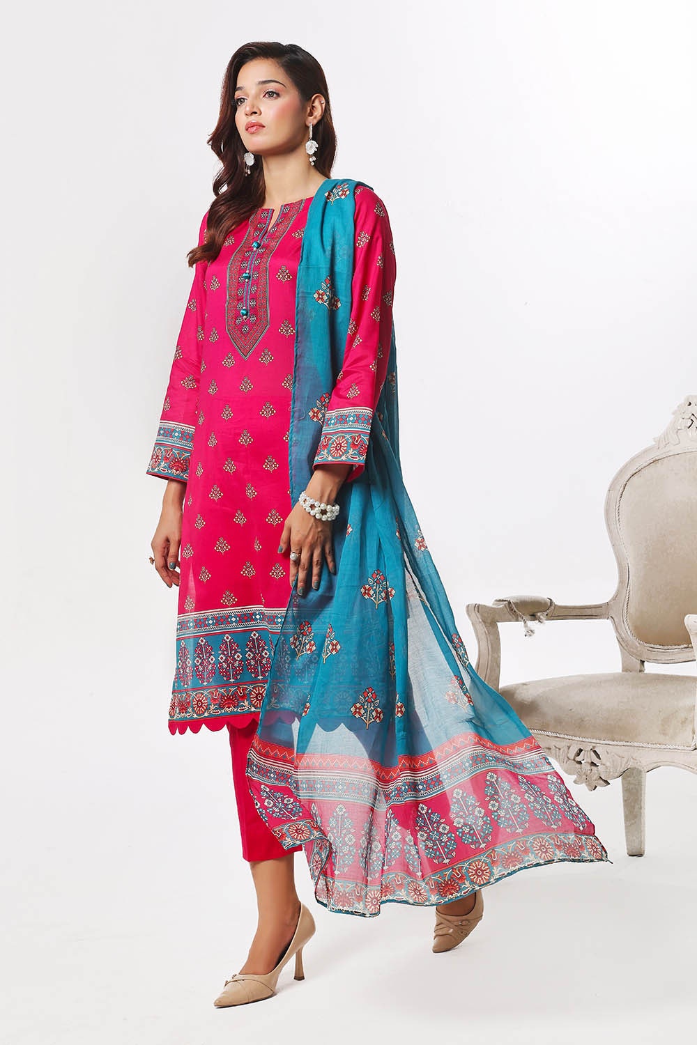 Gul Ahmed | Summer Special 25 | CLP-52209 -  Gul Ahmed Ladies Clothes - Original Designer Dress - House of Maryam