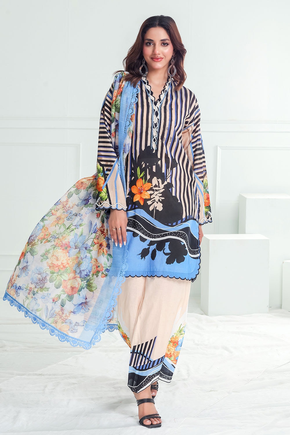 Gul Ahmed | Festive Capsule 25 |  PC-52002 -  Gul Ahmed Ladies Clothes - Original Designer Dress - House of Maryam