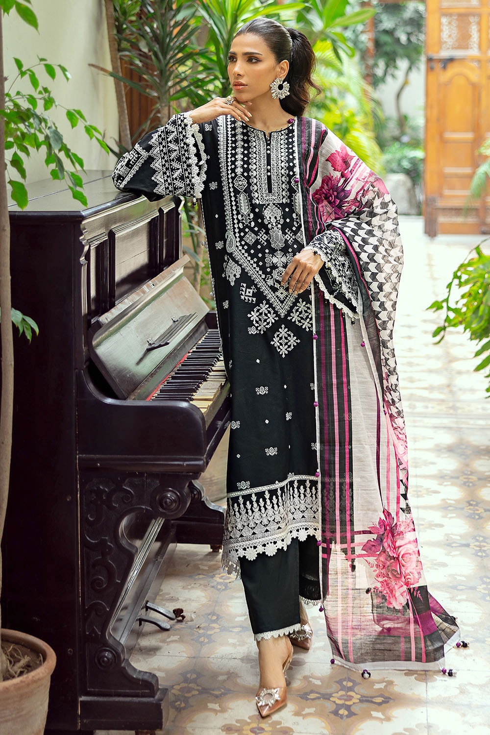 Gul Ahmed | Festive Capsule 25 | SP-52043 -  Gul Ahmed Ladies Clothes - Original Designer Dress - House of Maryam