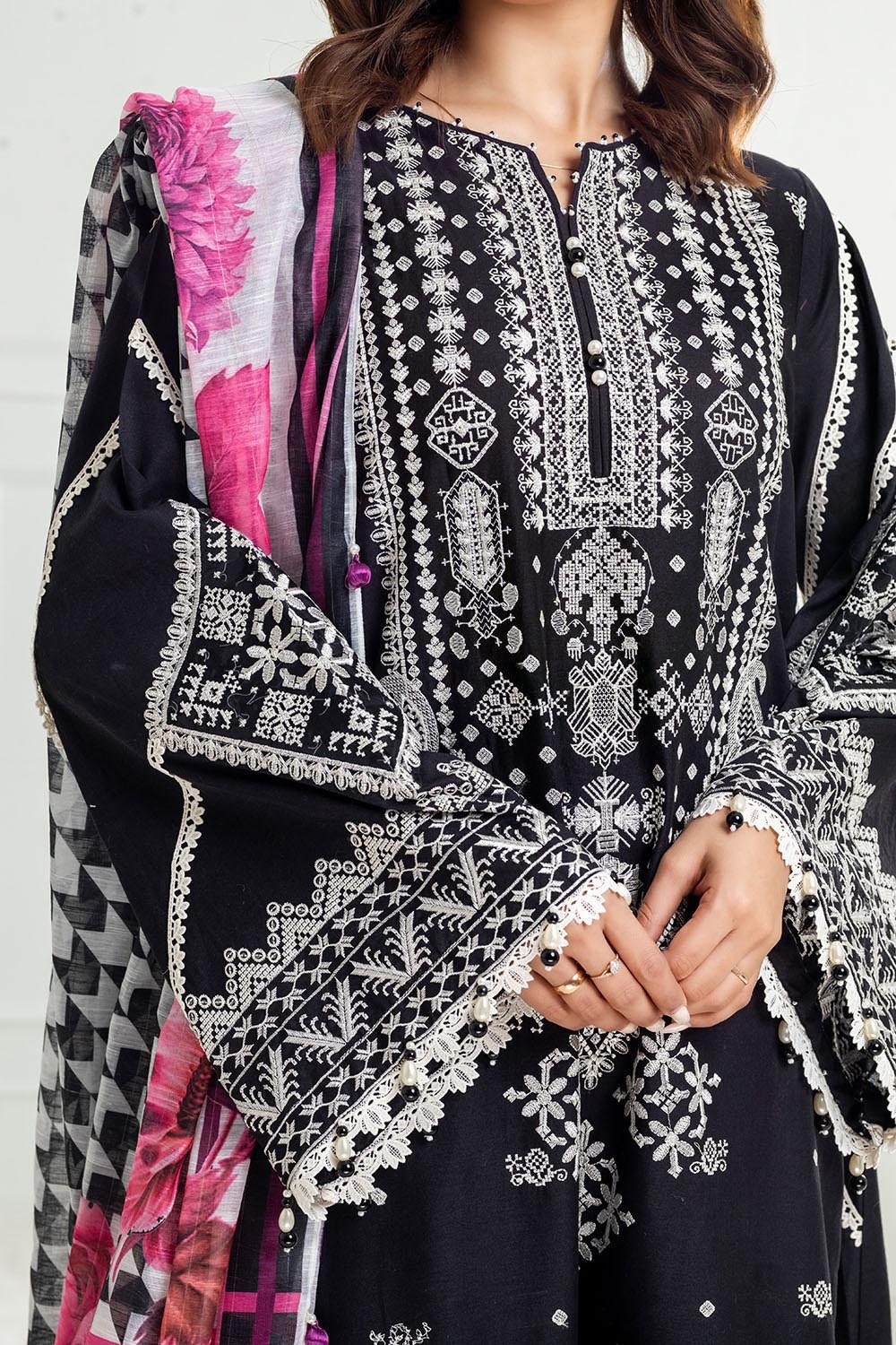 Gul Ahmed | Festive Capsule 25 | SP-52043 -  Gul Ahmed Ladies Clothes - Original Designer Dress - House of Maryam