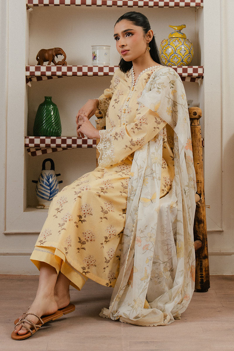 Cross Stitch | Daily Wear 25 | ORCHID IMPRESSION-3 PC -  Cross Stitch Ladies Clothes - Original Designer Dress - House of Maryam