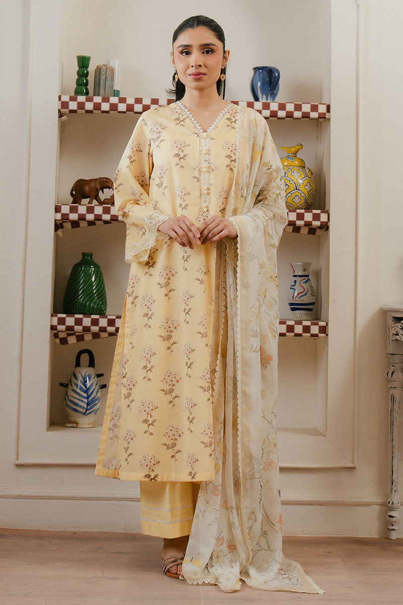Cross Stitch | Daily Wear 25 | ORCHID IMPRESSION-3 PC -  Cross Stitch Ladies Clothes - Original Designer Dress - House of Maryam