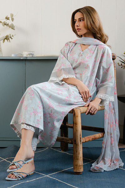Cross Stitch | Daily Wear 25 | ICE DREAM-3 PC -  Cross Stitch Ladies Clothes - Original Designer Dress - House of Maryam