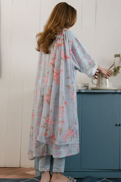 Cross Stitch | Daily Wear 25 | ICE DREAM-3 PC -  Cross Stitch Ladies Clothes - Original Designer Dress - House of Maryam