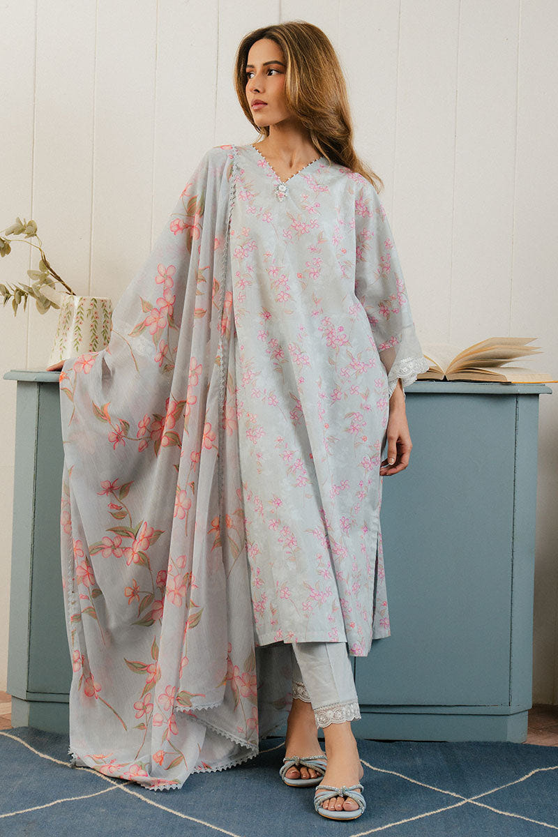 Cross Stitch | Daily Wear 25 | ICE DREAM-3 PC -  Cross Stitch Ladies Clothes - Original Designer Dress - House of Maryam