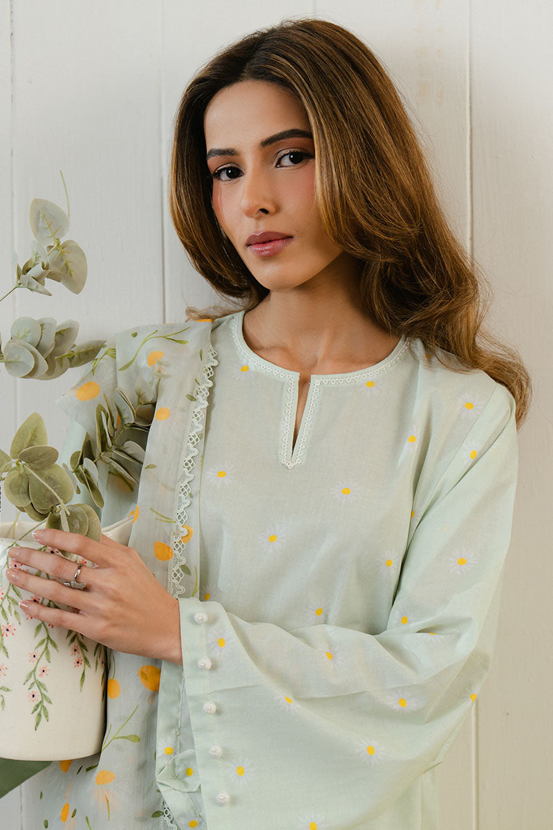 Cross Stitch | Daily Wear 25 | DAISY BLOOM-3 PC -  Cross Stitch Ladies Clothes - Original Designer Dress - House of Maryam
