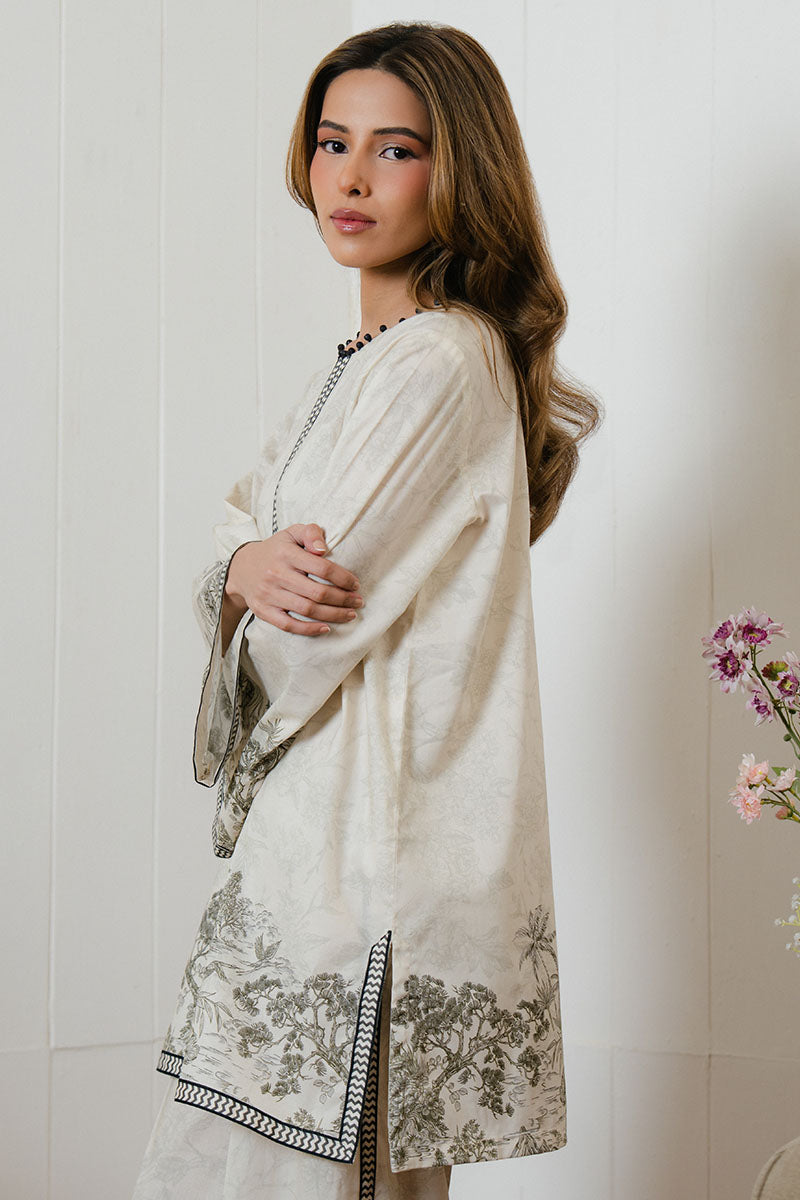 Cross Stitch | Daily Wear 25 | BISQUE TALE-2 PC -  Cross Stitch Ladies Clothes - Original Designer Dress - House of Maryam