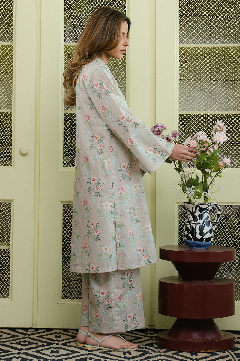 Cross Stitch | Daily Wear 25 | SERENE GLAM-2 PC -  Cross Stitch Ladies Clothes - Original Designer Dress - House of Maryam
