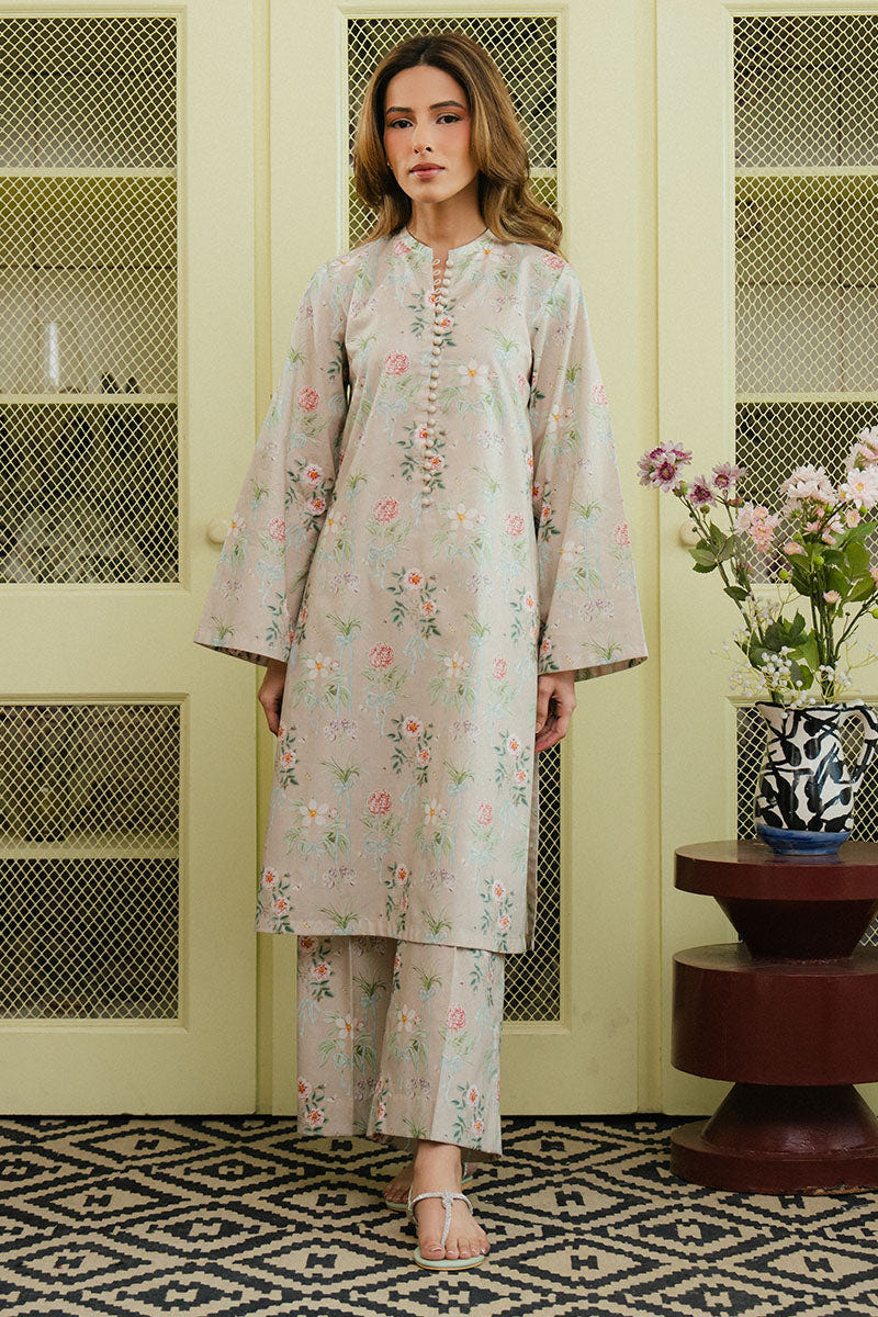 Cross Stitch | Daily Wear 25 | SERENE GLAM-2 PC -  Cross Stitch Ladies Clothes - Original Designer Dress - House of Maryam