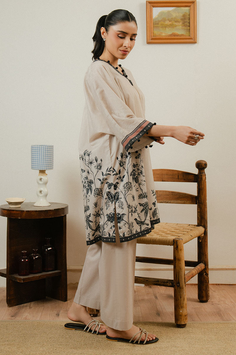 Cross Stitch | Daily Wear 25 | SILVER CLOUD-2 PC -  Cross Stitch Ladies Clothes - Original Designer Dress - House of Maryam