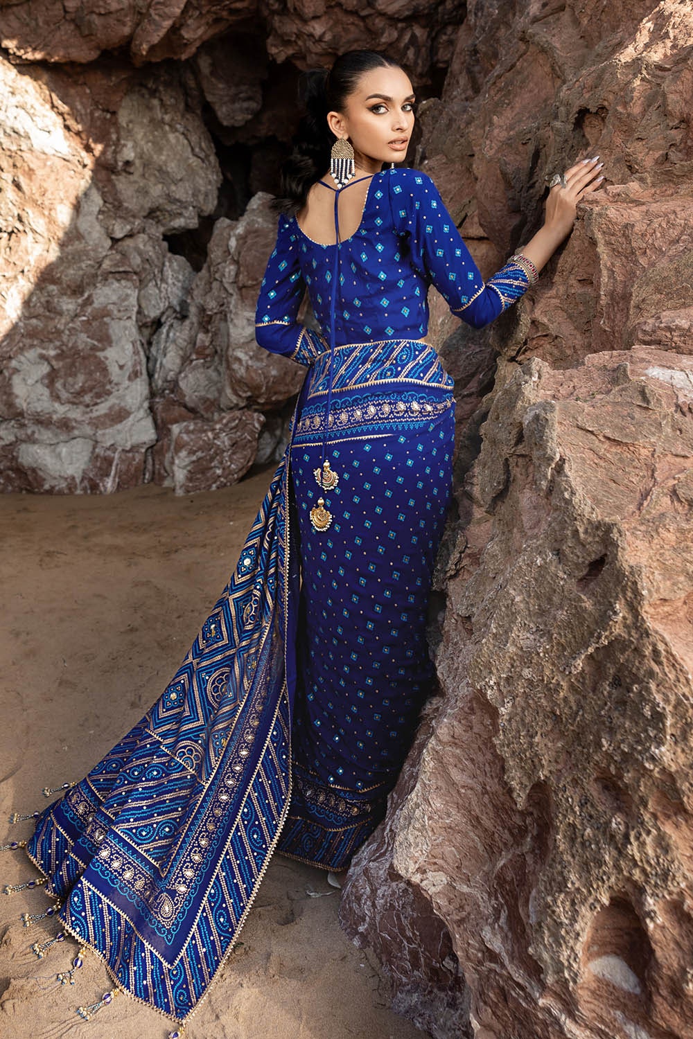 Gul Ahmed | Chunri Lawn 25 | PRS-52002 B -  Gul Ahmed Ladies Clothes - Original Designer Dress - House of Maryam