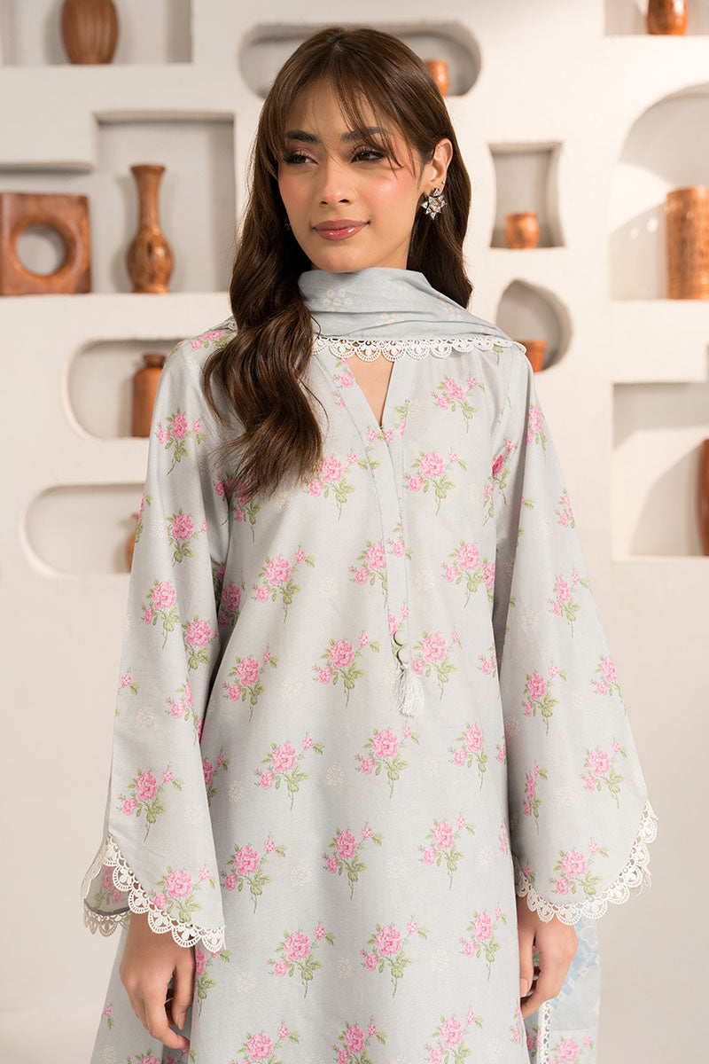 Cross Stitch | Basic Pret | Winsome Glaze-3PC (Shirt,Dupatta & Trouser), image 6