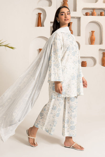 Cross Stitch | Basic Pret | Pristine Ice-3PC (Shirt,Dupatta & Trouser)