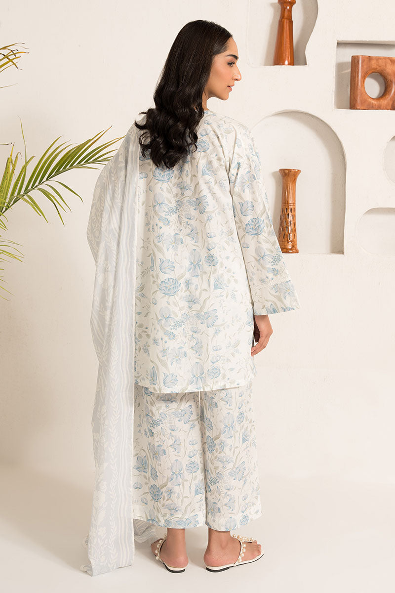 Cross Stitch | Basic Pret | Pristine Ice-3PC (Shirt,Dupatta & Trouser)-6