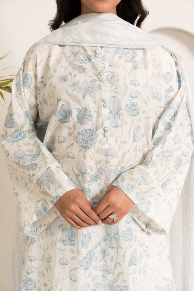Cross Stitch | Basic Pret | Pristine Ice-3PC (Shirt,Dupatta & Trouser)