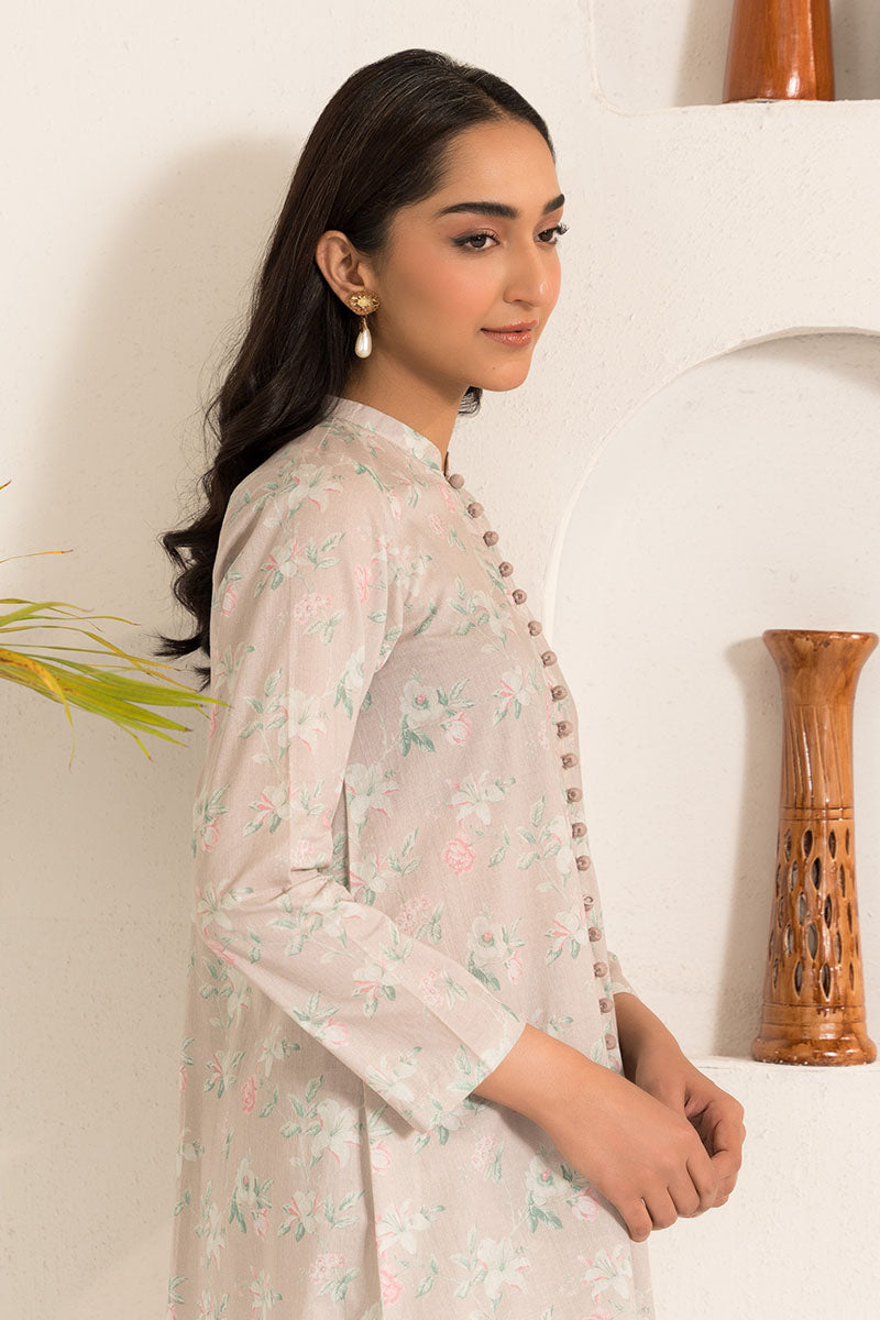 Cross Stitch | Basic Pret | Floral Ash-2PC (Shirt & Trouser), image 4
