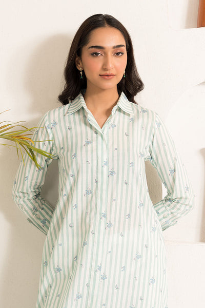 Cross Stitch | Basic Pret | Aqua Tale-2PC (Shirt & Trouser)