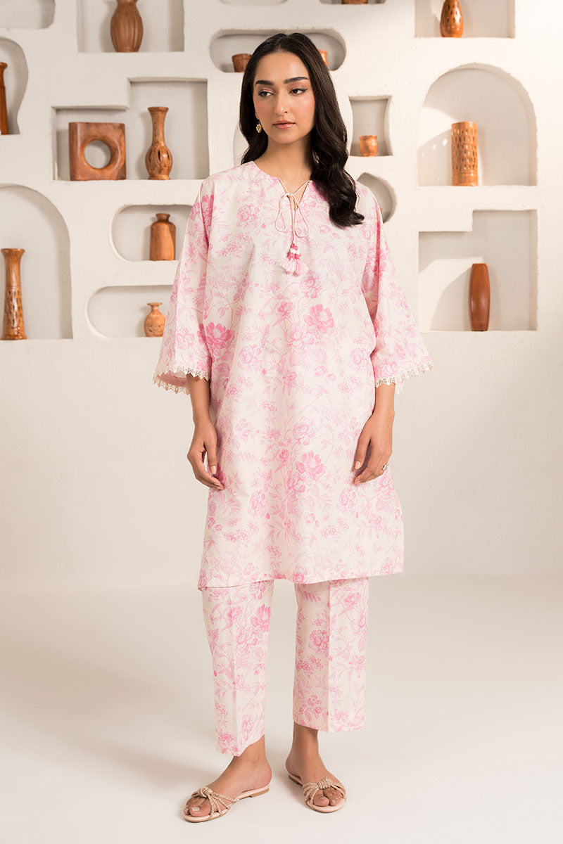 Cross Stitch | Basic Pret | Pink Blush-2PC (Shirt & Trouser)-1