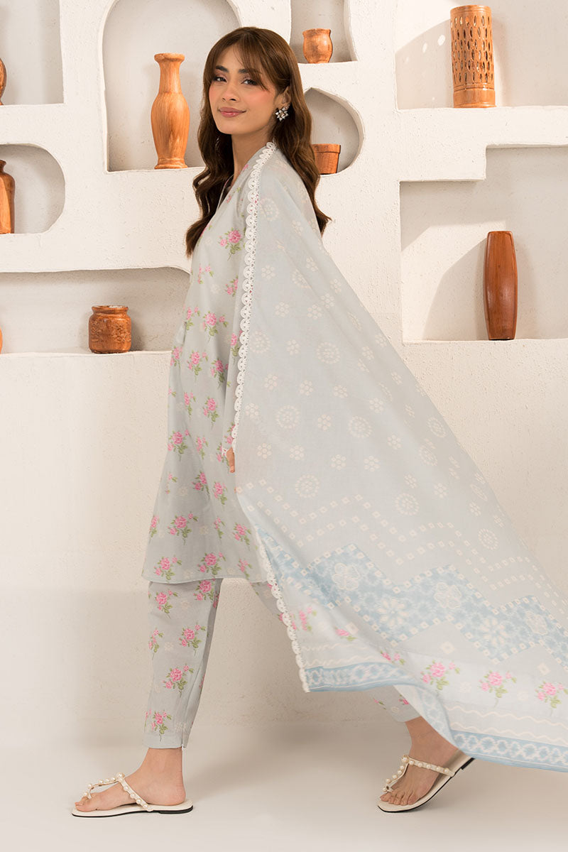 Cross Stitch | Basic Pret | Winsome Glaze-3PC (Shirt,Dupatta & Trouser)-4