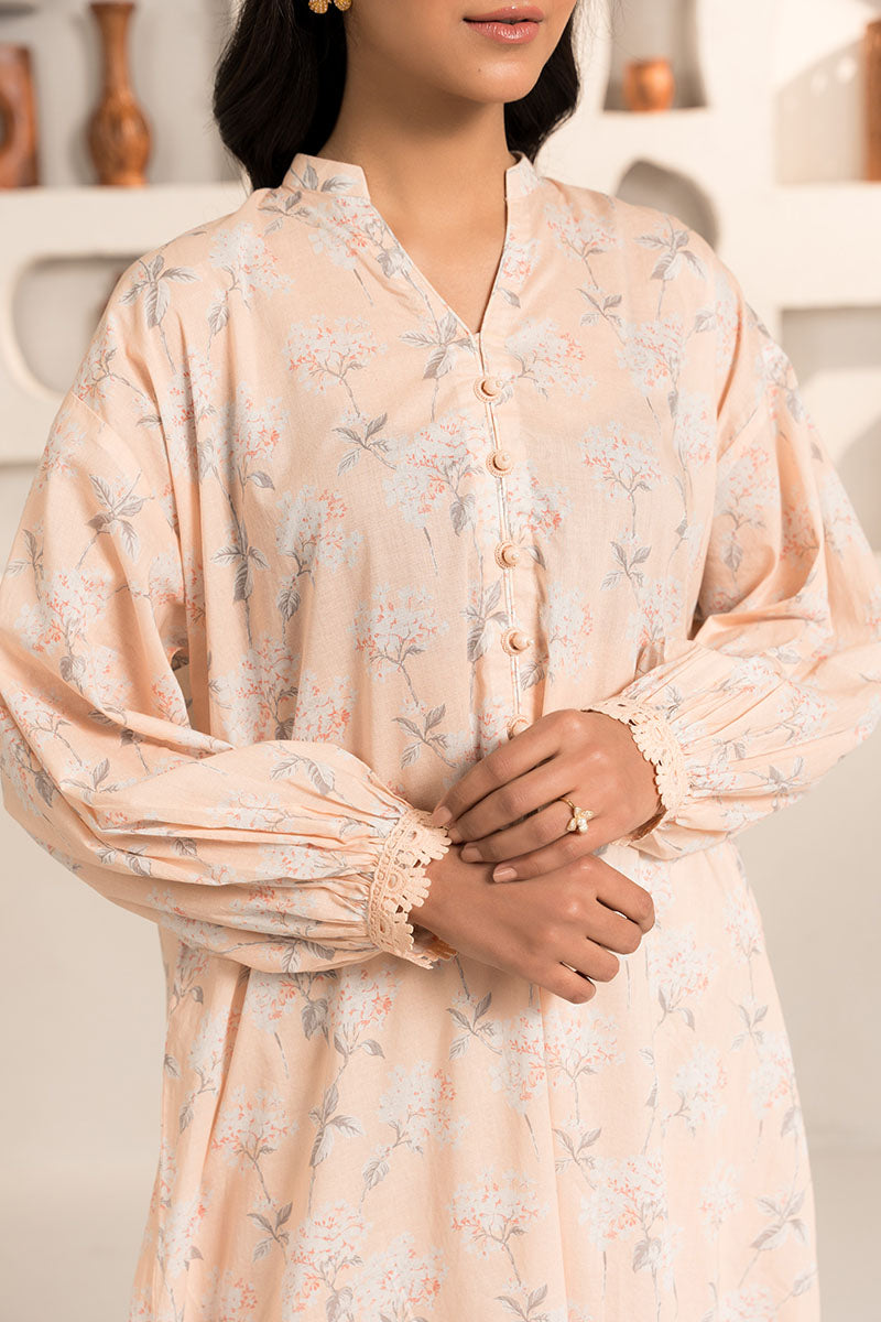 Cross Stitch | Basic Pret | Peach Glow-2PC (Shirt & Trouser)-2