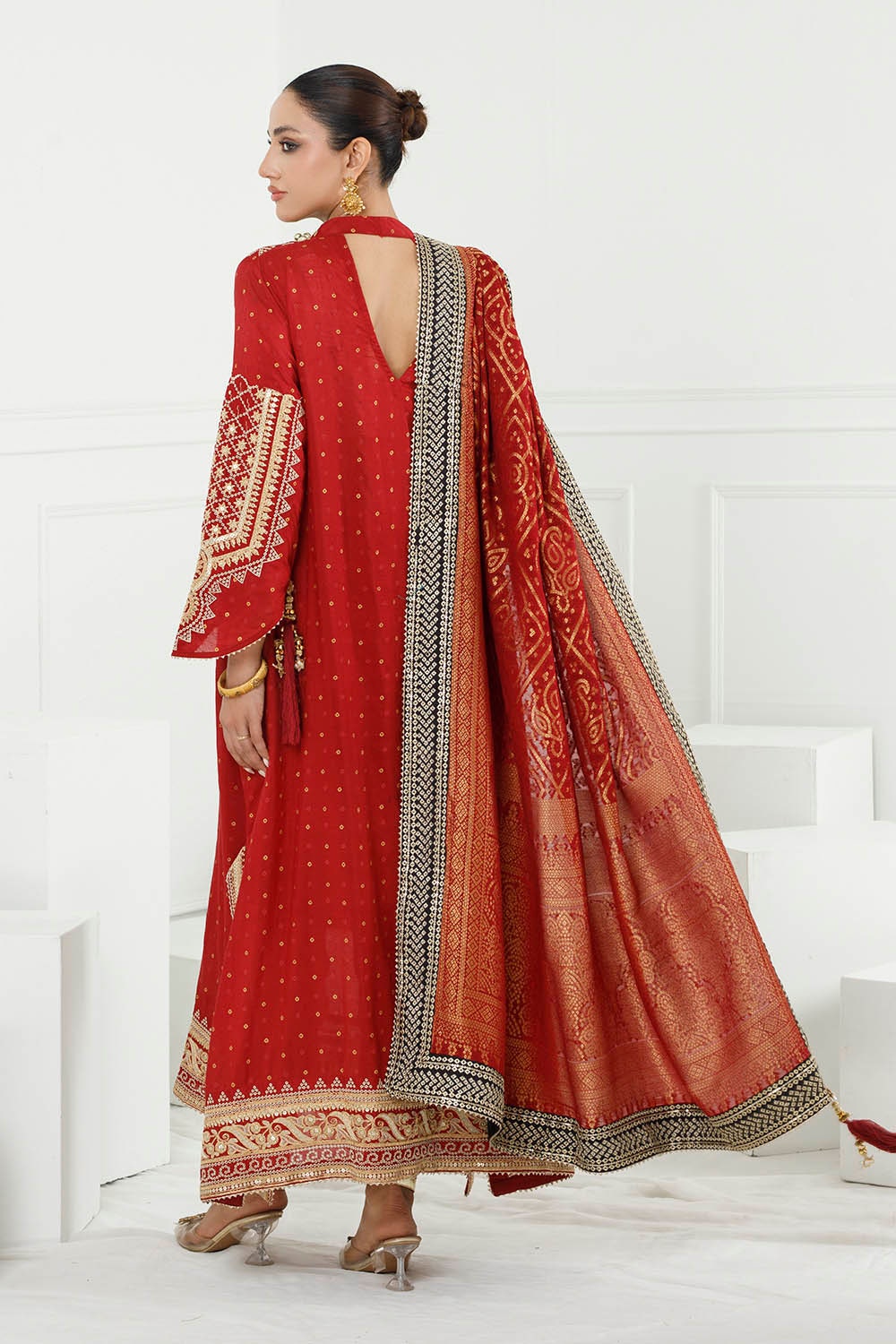 Gul Ahmed | Chunri Lawn 25 | PRW-42003 -  Gul Ahmed Ladies Clothes - Original Designer Dress - House of Maryam