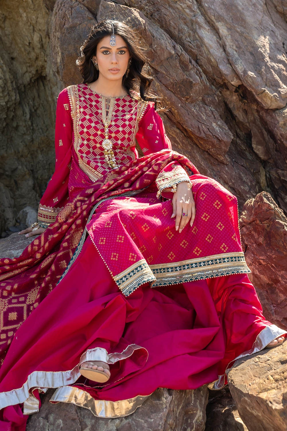 Gul Ahmed | Chunri Lawn 25 | PRW-42004 -  Gul Ahmed Ladies Clothes - Original Designer Dress - House of Maryam