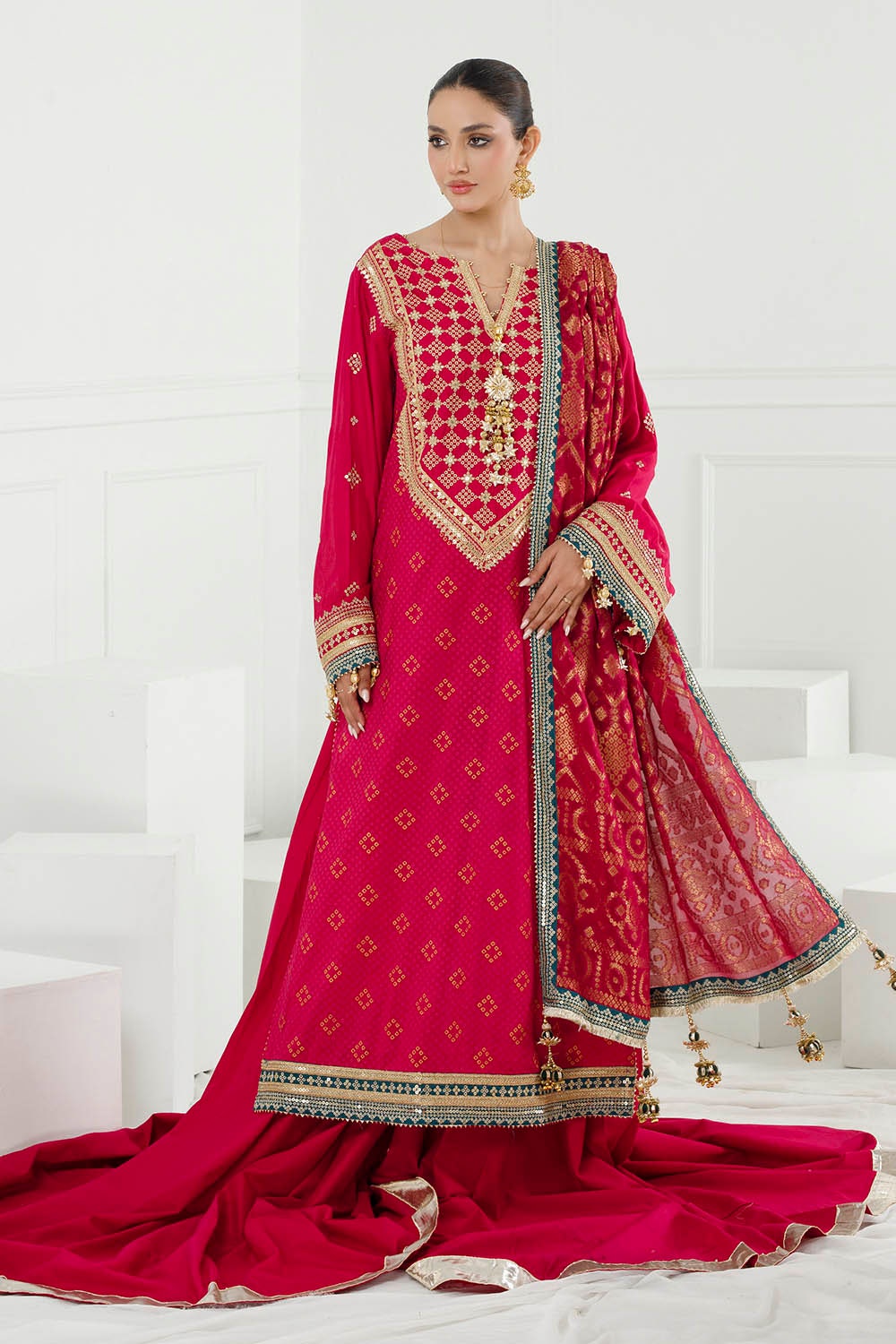 Gul Ahmed | Chunri Lawn 25 | PRW-42004 -  Gul Ahmed Ladies Clothes - Original Designer Dress - House of Maryam