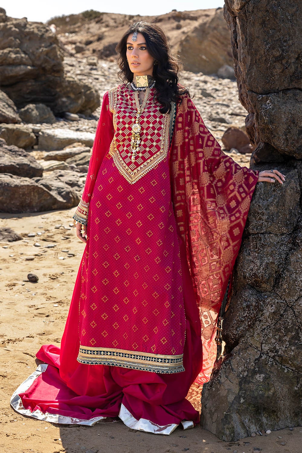 Gul Ahmed | Chunri Lawn 25 | PRW-42004 -  Gul Ahmed Ladies Clothes - Original Designer Dress - House of Maryam