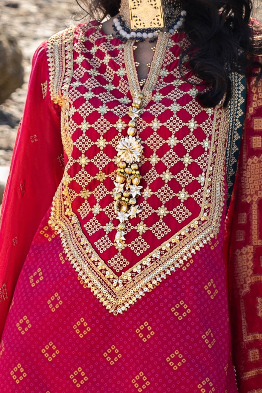 Gul Ahmed | Chunri Lawn 25 | PRW-42004 -  Gul Ahmed Ladies Clothes - Original Designer Dress - House of Maryam