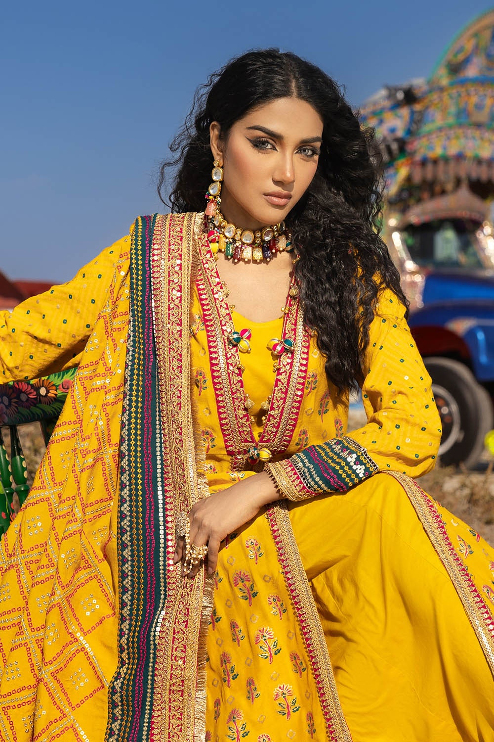 Gul Ahmed | Chunri Lawn 25 | PRW-52020 -  Gul Ahmed Ladies Clothes - Original Designer Dress - House of Maryam